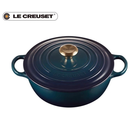 NỒI GANG SÂU LÒNG LE CREUSET MARMITE AGAVE 26CM XANH