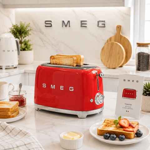 MÁY NƯỚNG BÁNH MỲ SMEG TSF01RDEU ĐỎ/XANH MINT/XANH NGỌC/XANH LÌ