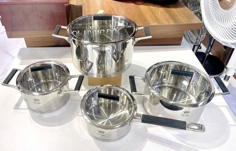 BỘ NỒI ELO SKANDINAVIA 4 MÓN NẮP INOX