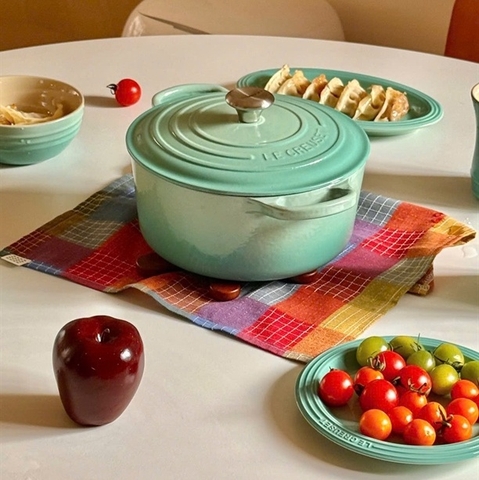 NỒI GANG LE CREUSET COOL MINT 18CM MÀU XANH MINT