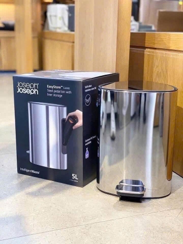 THÙNG RÁC CÓ BÀN ĐẠP JOSEPH 70595 EASYSTORE 5L ĐEN NHÁM