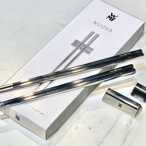 SET 2 ĐÔI ĐŨA INOX WMF KÈM GÁC ĐŨA