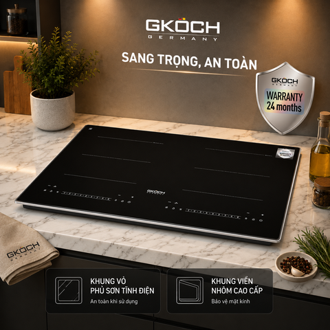 BẾP ĐIỆN TỪ ÂM 2 VÙNG NẤU GKÖCH 7372DS2 (5400W)