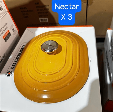 NỒI GANG OVAN LE CREUSET OBLONG NECTA 31CM VÀNG MÙ TẠT