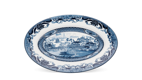 Dĩa Oval 37 cm - Hoàng Cung - Hồn Việt
