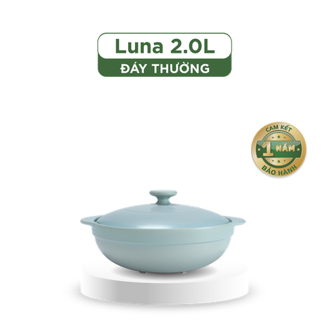 Nồi dưỡng sinh Luna (Nồi cạn) 2.0 L + nắp (CK) - Màu Xám 2