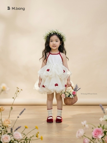 Váy công chúa cổ yếm siêu nhẹ M.bang cho bé gái