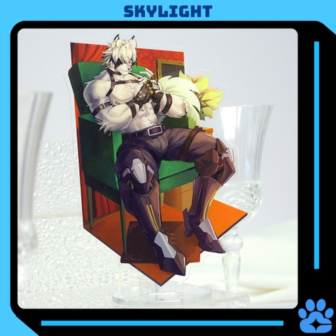 Mô hình/ Standee Furry VON LYCAON - Zenless Zone Zero -nhựa Mica-15cm