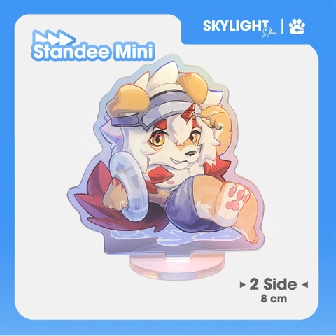 Mô hình/ Standee Mini Furry HUNG - Arknights - 8cm - 2 mặt