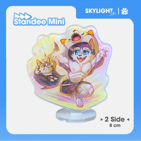 Mô hình/ Standee Mini Furry RICANO - XXL Woofia - 8cm - 2 mặt