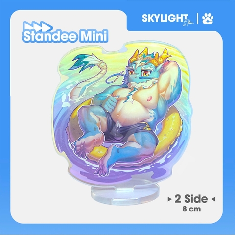 Mô hình/ Standee Mini Furry QINGLONG - Tokyo After School Summoners - 8cm - 2 mặt