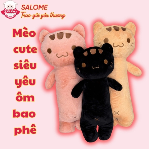 Gấu bông mèo ôm ngủ phom đứng