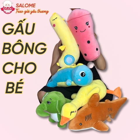 Gấu Bông Con Vịt Vàng, Cá Mập, Trà sữa, Thằn Lằn, Con Voi