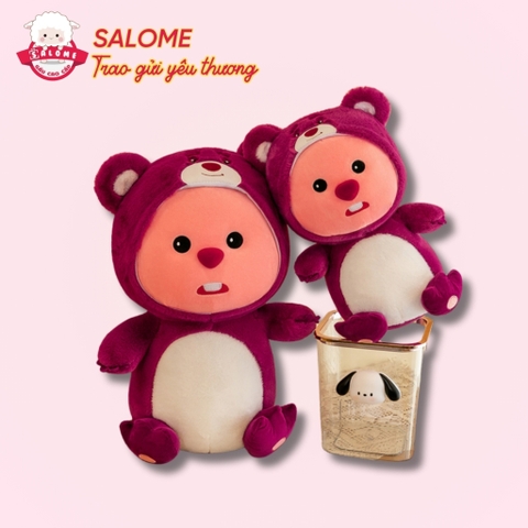 Gấu Bông Loopy Cosplay Gấu Dâu