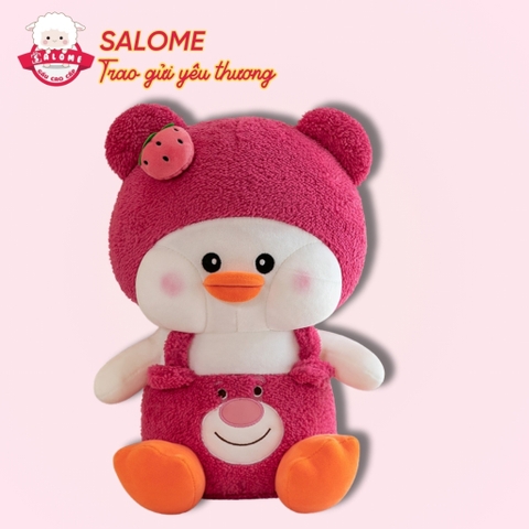 Gấu Bông Con Vịt  Mặc Yếm Dâu