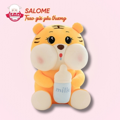 Gấu Bông Hổ Ôm Bình Sữa