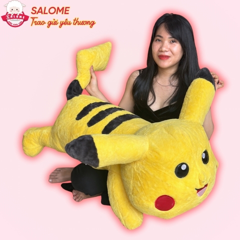 Gấu Bông Pikachu Nằm Ôm Ngủ