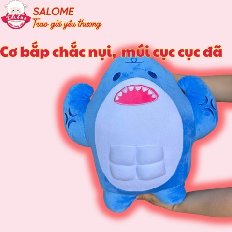 Gấu Bông Con Cá Mập Xanh Cơ Bắp