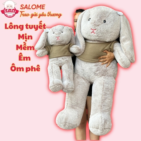 Gấu bông thỏ bunny tai dài mặc áo len