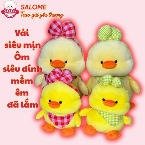 Gấu bông con vịt nơ