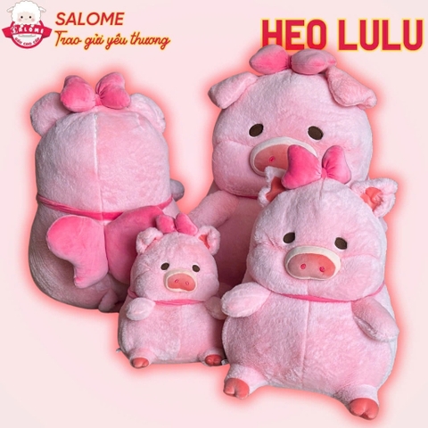 Gấu Bông Heo Lulu Hồng Có Cánh