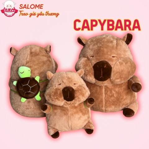 Gấu Bông Chuột Capybara Má Phồng