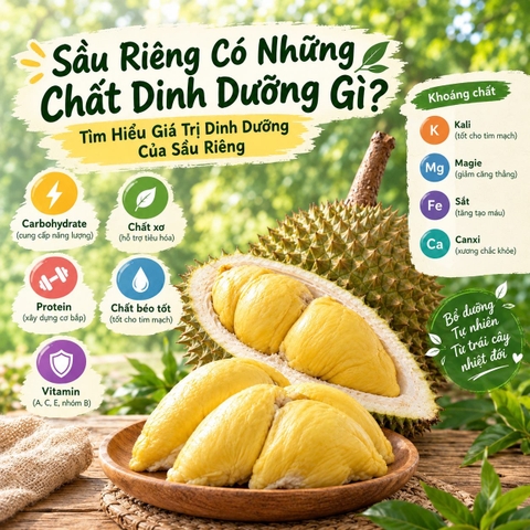 Sầu Riêng Có Những Chất Dinh Dưỡng Gì?