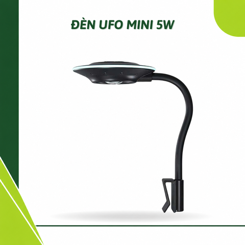 Đèn kẹp đĩa bay UFO RGB 5W cho bể mini