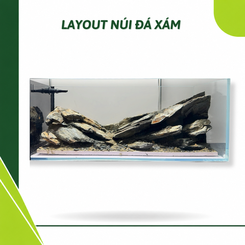 Layout Thung Lũng Đá (CHƯA KÈM BỂ MINI STREAM)