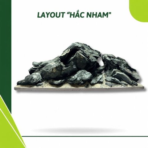 Layout Đá Hắc Nham (CHƯA KÈM BỂ MINI STREAM)