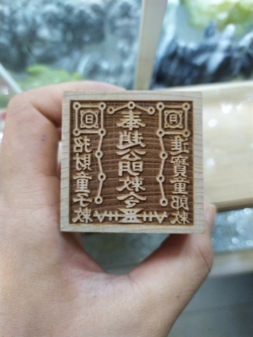 Dấu Ấn Gỗ Đào vuông[5*6.5cm]