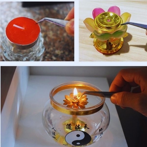 Nến Ly Bơ Đỏ 3 Ngày Bát Quái(thơm tự nhiên)