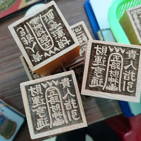 Dấu Ấn Gỗ Đào vuông[5*6.5cm]