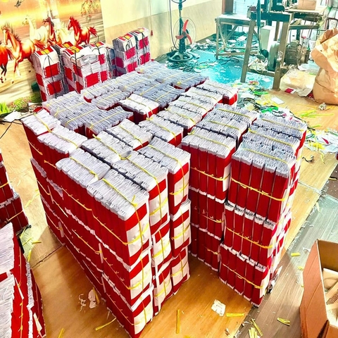 Tiền Bắc Đinh Đỏ Thiếc thờ cúng