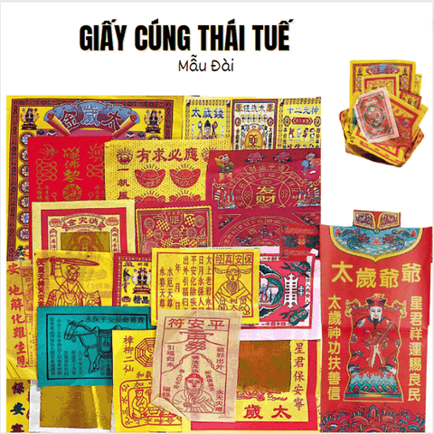 Bộ Giấy Cúng Thái Tuế Đài