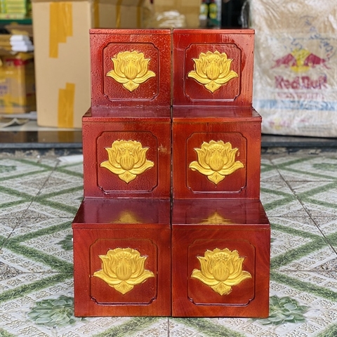 Đế Gỗ Tam Cấp Gỗ Thông(Dọc)