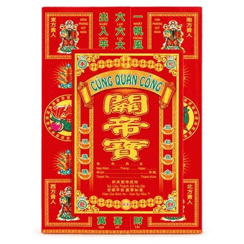 Giấy cúng Quan Công-Tam Thánh Đế Quân(kèm văn khấn)