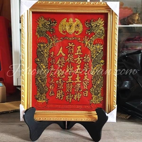 Bài vị Địa tài Vàng KT