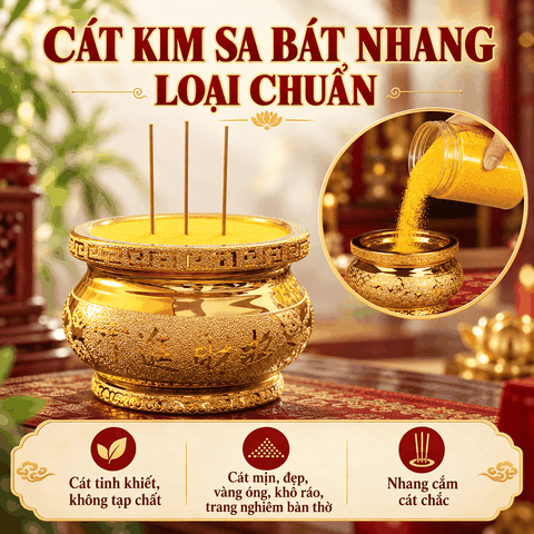 Cát Kim Sa hàng chuẩn - đẹp mịn Bát Nhang(100g,200g,500g,1Kg)
