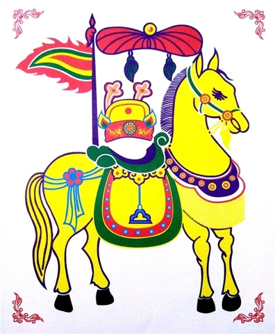 Tranh Ngựa 5 màu