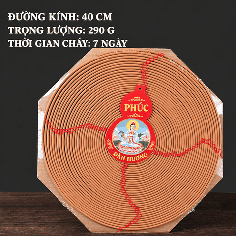 Nhang Vòng Treo Đàn Hương (Lớn) Loại 7 Ngày,15 Ngày