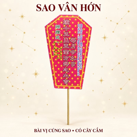 Combo 2:Cúng Sao VÂN HỚN giải hạn(kèm hướng dẫn,văn khấn chi tiết)