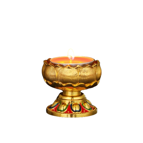 Chân Đế Đựng Nến,Nước Hợp Kim Tây Tạng (Nhỏ 4.5*5cm)