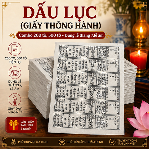 Giấy Cúng Dấu Lục, Thông Hành
