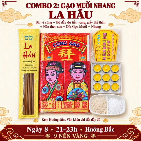 Combo 2:Cúng Sao LA HẦU giải hạn(kèm hướng dẫn,văn khấn chi tiết)