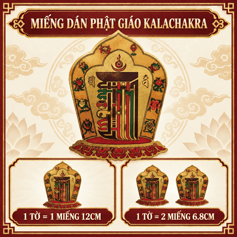 Miếng dán Phật giáo Kalachakra(2 phân loại)