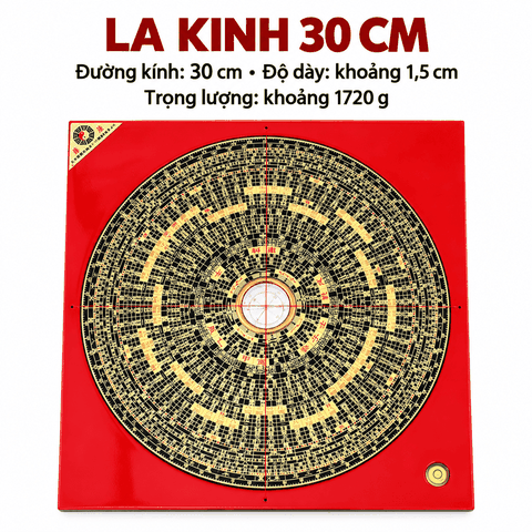 La kinh,La Bàn Đài Loan đo Phong thuỷ Tong Sheng Chuẩn hàng công ty[16cm,25cm,30cm]