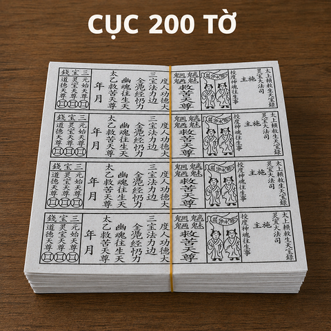 Giấy Cúng Dấu Lục, Thông Hành
