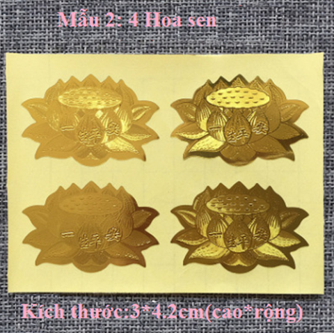 Miếng dán,Decal dán Hoa Sen