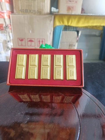 Hộp thỏi vàng mạ đồng Lớn , nhỏ(